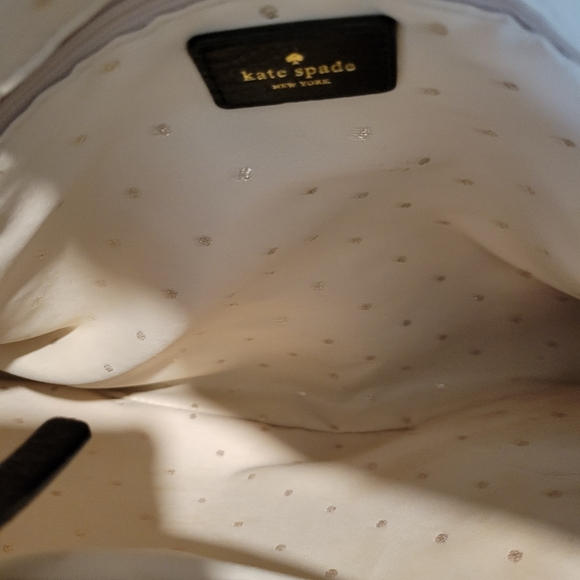 EUC Kate Spade Black Quilted Shimmer Shoulder Bag - Picture 8 of 10